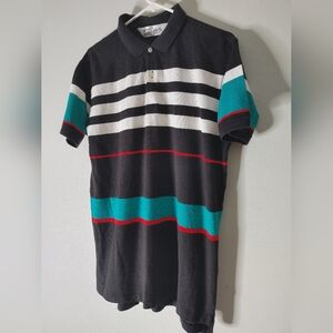 Vintage Sears Roebuck striped polo shirt